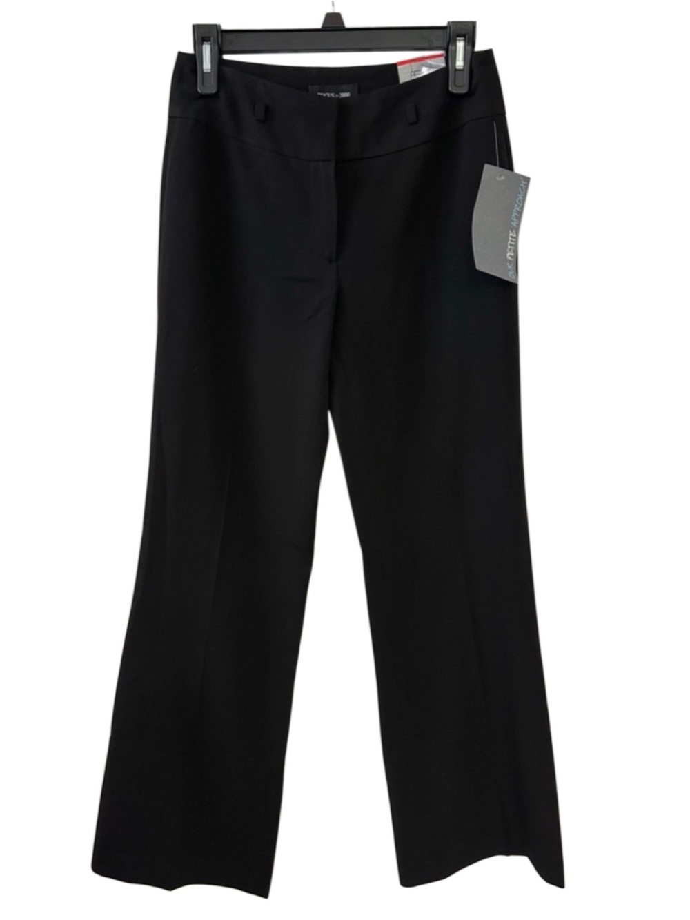 Focus 2000 Black Classic Fit Dress Pants 2P Petite NWT Bi Stretch Career